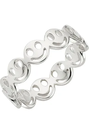 KangaROOS Fingerring Schmuck Geschenk Silber 925 Damenring Smiley Lächeln Happy, K0064R, Exklusiv bei uns