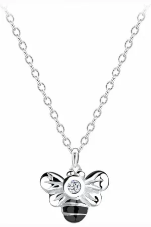 ALEXANDER YORK Kette mit Anhänger BIENE KRISTALL rhodiniert, 2-tlg., 925 Sterling Silber - Verkäufer: