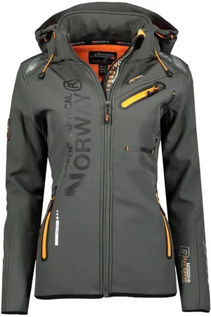 Geographical Norway Softshelljacke Damen Jacke 056 M / 38 / Orange - Verkäufer: CLEO STYLE