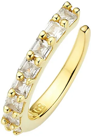 KangaROOS Ohrklemme Schmuck Geschenk Silber 925 Ohrschmuck Ohrring Ear Cuff, K0056E, mit Zirkonia (synth)
