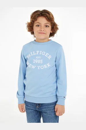 Tommy Hilfiger Sweatshirt MONOTYPE FLOCK REG SWEATSHIRT Kinder bis 16 Jahre mit Logoschirftzug