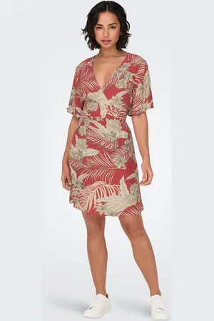 ONLY Druckkleid ONLPALINA LIFE 2/4 WRAP DRESS PTM
