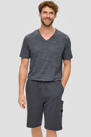 QS by s.Oliver Bermudas Lässige Sweatshorts aus Flammgarn mit Cargotasche - Verkäufer: