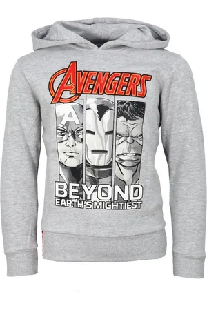Marvel Kapuzenpullover Avengers Kinder Jungen Fleece Hoodie Pulli Gr. 104 bis 152 - Verkäufer: WS-Trend