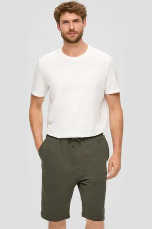 QS by s.Oliver Bermudas Lässige Sweatshorts aus Flammgarn mit Cargotasche - Verkäufer: