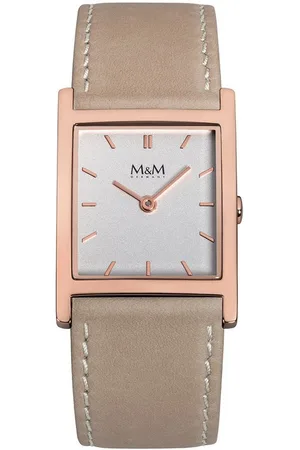 M&M Quarzuhr M&M Damenarmbanduhr Lederband M11897-592 Basic Star, (1-tlg) - Verkäufer: Juwelier-Bacak