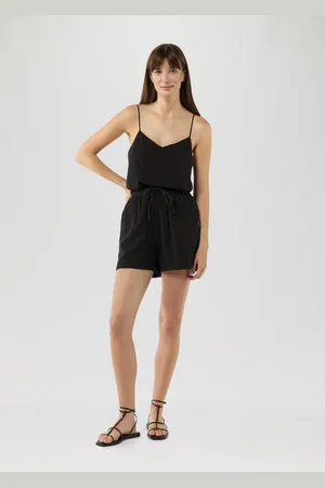 QS by s.Oliver Shorts High Rise-Shorts aus Musselin mit Elastikbund - Verkäufer: s.Oliver