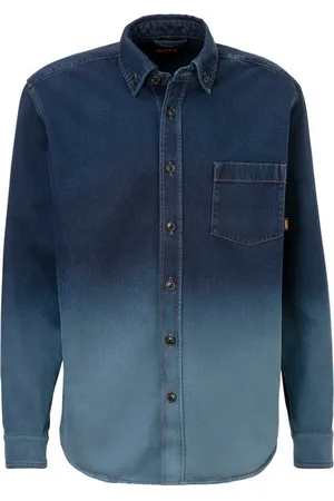HUGO BOSS Jeanshemd Lambey - Denim mit Farbverlauf