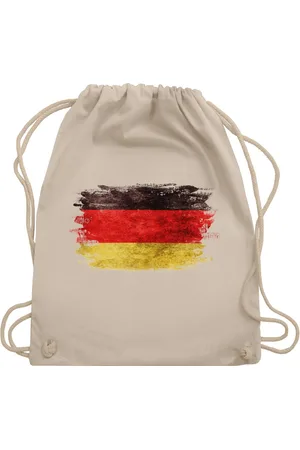Shirtracer Turnbeutel Deutschland Flagge Vintage, Germany, Schwarz Rot Gold, 2026 Fussball WM Fanartikel - Verkäufer: