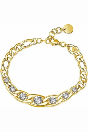 Brosway Kette mit Einhänger Gold-plated steel bracelet with Symphonia BYM104 crystals - Verkäufer: Parfümerie Wilhelm Haas