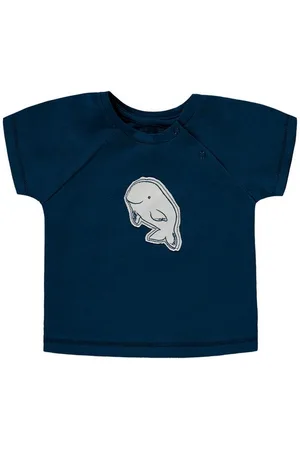 bellybutton T-Shirt T-Shirt (1-tlg) Baby T-Shirt mit Beluga-Wal Motiv – Marineblau - Verkäufer: Kiki Kindermode Sweet Kids