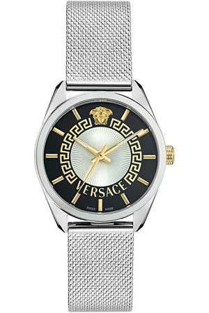 VERSACE Quarzuhr NEW V-CIRCLE LADY VE8A00324, Armbanduhr, Damenuhr, Saphirglas, Swiss Made, analog