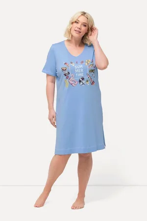 Ulla Popken Bigshirt Bigshirt bedruckt V-Ausschnitt Halbarm - Verkäufer: Popken Fashion Group