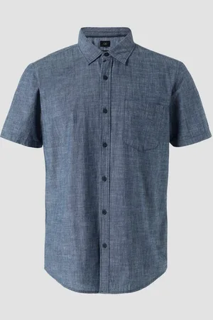 QS by s.Oliver Kurzarmhemd Hemd im Slim Fit und Denim-Look - Verkäufer: s.Oliver