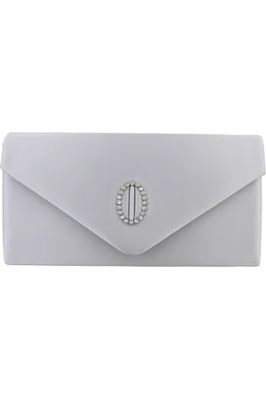 Ital-Design Schultertasche Kleine, Damentasche clutch schultertasche mit strass in Silber - Verkäufer:
