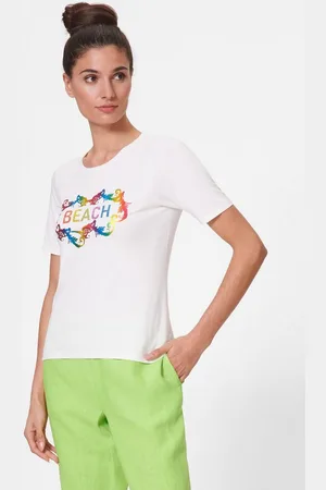 Madeleine Strandshirt Shirt mit Foilprint und Zierplättchen - Verkäufer: Premio Fashion GmbH
