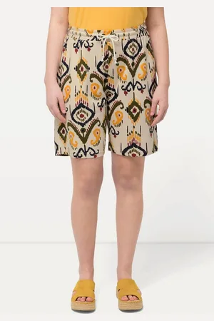 Ulla Popken Jeansshorts Jersey-Shorts weites Bein Elastikbund Biobaumwolle - Verkäufer: Popken Fashion Group