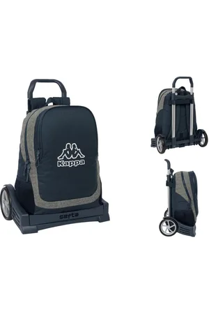 Kappa Rucksack Kinder Rucksack mit Rädern Dark navy Grau Marineblau 32 x 44 x 1 - Verkäufer: woolloom
