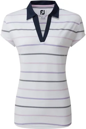FootJoy Poloshirt Golfpolo Gestreiftes Jacquard Mehrfarbig Damen EU XL - Verkäufer: Svens Golfshop GmbH
