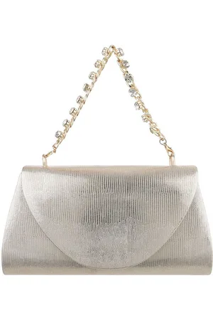 Ital-Design Schultertasche Kleine, Damentasche clutch schultertasche mit strass in Gold - Verkäufer:
