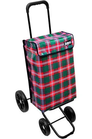 JAMES Einkaufstrolley SCHOTTEN - stabiler Einkaufswagen mit individuellem Design, Handmade in Austria - Einkaufsbegleiter mit viel Stauraum - trägt 40kg - Verkäufer: Warenhaus 23