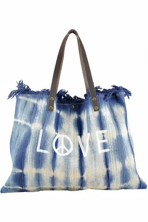 Alessandro Schultertasche Love, aus griffigem Jeansstoff