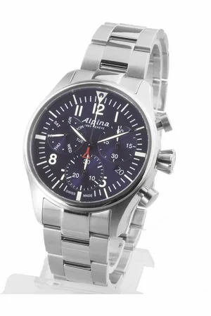 Alpina Chronograph Swiss Made Herren Uhr Startimer Pilot Chronograph 42mm Neu, Saphirglas, 10 ATM, Zeiger nachleuchtend, viele Funktionen - Verkäufer: Uhren Schiesl