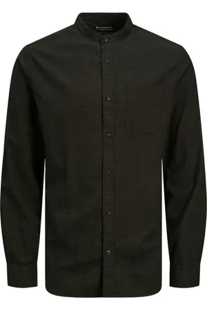 JACK & JONES Langarmhemd Herren Hemd Slim Fit Leicht JJEBAND MELANGE SHIRT L/S - Verkäufer: Trend-Outlet-de