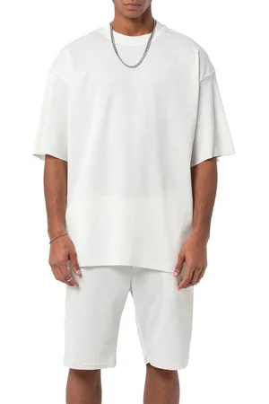 Redbridge Jogginganzug Red Bridge Herren Kurzarm T-Shirt - Shorts Set (2-tlg), Linien Struktur - Verkäufer: ChillDeal