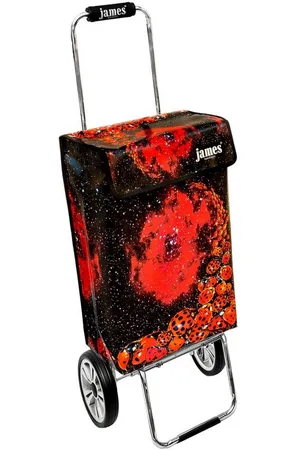 JAMES Einkaufstrolley LADYBIRD - stabiler Einkaufswagen mit individuellem Design, Handmade in Austria - Einkaufsbegleiter mit viel Stauraum - trägt 40kg - Verkäufer: Warenhaus 23