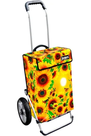 JAMES Einkaufstrolley MIRASOL - stabiler Einkaufswagen mit individuellem Design, Handmade in Austria - Einkaufsbegleiter mit viel Stauraum - trägt 40kg - Verkäufer: Warenhaus 23