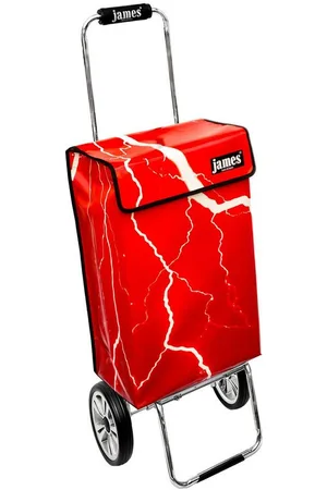 JAMES Einkaufstrolley FLASH - stabiler Einkaufswagen mit individuellem Design, Handmade in Austria - Einkaufsbegleiter mit viel Stauraum - trägt 40kg - Verkäufer: Warenhaus 23