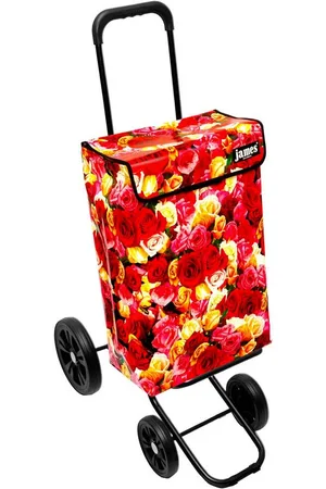 JAMES Einkaufstrolley ROSY - stabiler Einkaufswagen mit individuellem Design, Handmade in Austria - Einkaufsbegleiter mit viel Stauraum - trägt 40kg - Verkäufer: Warenhaus 23