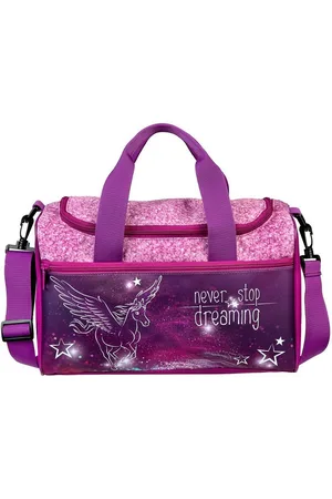 SCOOLI Sporttasche Pegasus Flügel-Pferd mit Reißverschluss, Tragegriffen und Schultergurt, Tasche, Umhängetasche, Schwimmtasche - Verkäufer: Familando