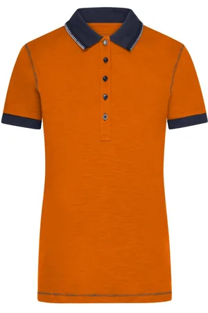 James & Nicholson Poloshirt Doppelpack Damenpoloshirt in trendiger Slub Qualität Urban Polo JN979 (Spar-Set, 2er-Pack) Hochwertiger Single Jersey aus Flammgarn - Verkäufer: Silberpfeil