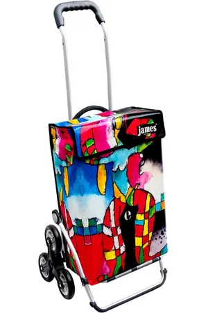 JAMES Einkaufstrolley SUSY - stabiler Einkaufswagen mit individuellem Design, Handmade in Austria - Einkaufsbegleiter mit viel Stauraum - trägt 40kg - Verkäufer: Warenhaus 23