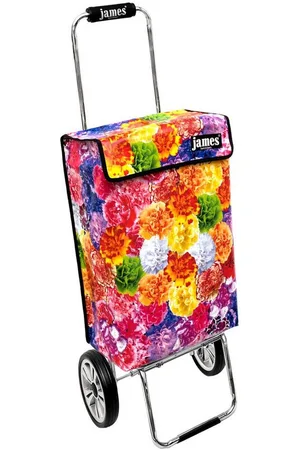JAMES Einkaufstrolley HAWAII - stabiler Einkaufswagen mit individuellem Design, Handmade in Austria - Einkaufsbegleiter mit viel Stauraum - trägt 40kg - Verkäufer: Warenhaus 23