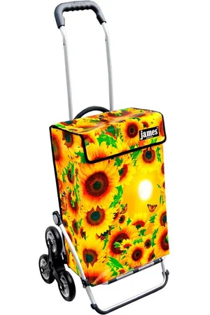 JAMES Einkaufstrolley MIRASOL - stabiler Einkaufswagen mit individuellem Design, Handmade in Austria - Einkaufsbegleiter mit viel Stauraum - trägt 40kg - Verkäufer: Warenhaus 23