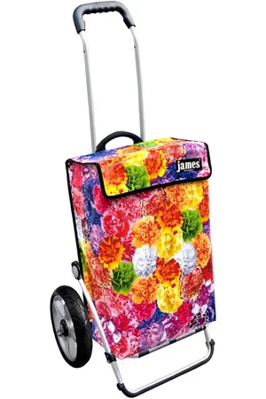JAMES Einkaufstrolley HAWAII - stabiler Einkaufswagen mit individuellem Design, Handmade in Austria - Einkaufsbegleiter mit viel Stauraum - trägt 40kg - Verkäufer: Warenhaus 23