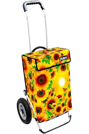 JAMES Einkaufstrolley MIRASOL - stabiler Einkaufswagen mit individuellem Design, Handmade in Austria - Einkaufsbegleiter mit viel Stauraum - trägt 40kg - Verkäufer: Warenhaus 23