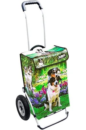 JAMES Einkaufstrolley AMY - stabiler Einkaufswagen mit individuellem Design, Handmade in Austria - Einkaufsbegleiter mit viel Stauraum - trägt 40kg - Verkäufer: Warenhaus 23