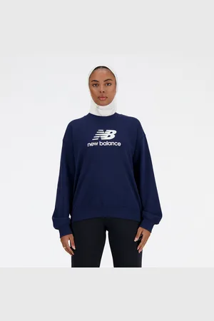 New Balance Kapuzensweatshirt Sport Essentials French Terryogo CrewONARCH BURGUNDY
