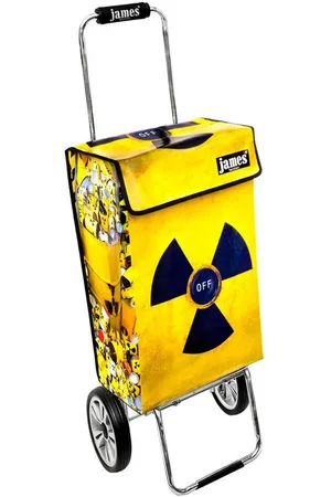 JAMES Einkaufstrolley ATOM-OFF - stabiler Einkaufswagen mit individuellem Design, Handmade in Austria - Einkaufsbegleiter mit viel Stauraum - trägt 40kg - Verkäufer: Warenhaus 23
