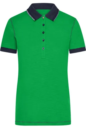 James & Nicholson Poloshirt Doppelpack Damenpoloshirt in trendiger Slub Qualität Urban Polo JN979 (Spar-Set, 2er-Pack) Hochwertiger Single Jersey aus Flammgarn - Verkäufer: Silberpfeil
