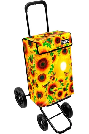 JAMES Einkaufstrolley MIRASOL - stabiler Einkaufswagen mit individuellem Design, Handmade in Austria - Einkaufsbegleiter mit viel Stauraum - trägt 40kg - Verkäufer: Warenhaus 23