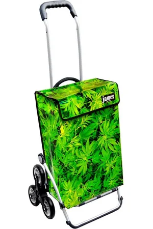 JAMES Einkaufstrolley BUSHDOCTOR - stabiler Einkaufswagen mit individuellem Design, Handmade in Austria - Einkaufsbegleiter mit viel Stauraum - trägt 40kg - Verkäufer: Warenhaus 23