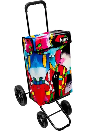 JAMES Einkaufstrolley SUSY - stabiler Einkaufswagen mit individuellem Design, Handmade in Austria - Einkaufsbegleiter mit viel Stauraum - trägt 40kg - Verkäufer: Warenhaus 23