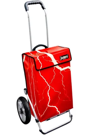 JAMES Einkaufstrolley FLASH - stabiler Einkaufswagen mit individuellem Design, Handmade in Austria - Einkaufsbegleiter mit viel Stauraum - trägt 40kg - Verkäufer: Warenhaus 23