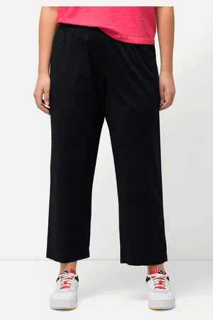 Ulla Popken Chinohose 7/8-Chinohose Ruby Elastikbund weites gerades Bein - Verkäufer: Popken Fashion Group