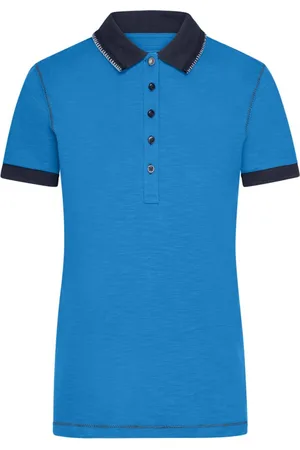 James & Nicholson Poloshirt Doppelpack Damenpoloshirt in trendiger Slub Qualität Urban Polo JN979 (Spar-Set, 2er-Pack) Hochwertiger Single Jersey aus Flammgarn - Verkäufer: Silberpfeil